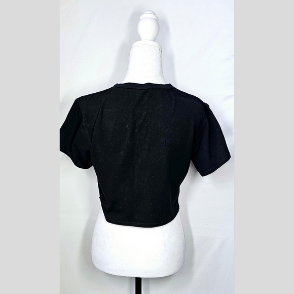 Medium Black Proactive Crop Top - Picture 3 of 4